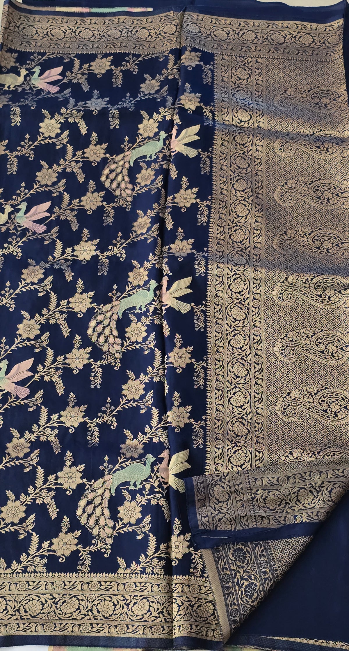Mashroom Silk All Over Jaal  Meena - 7105