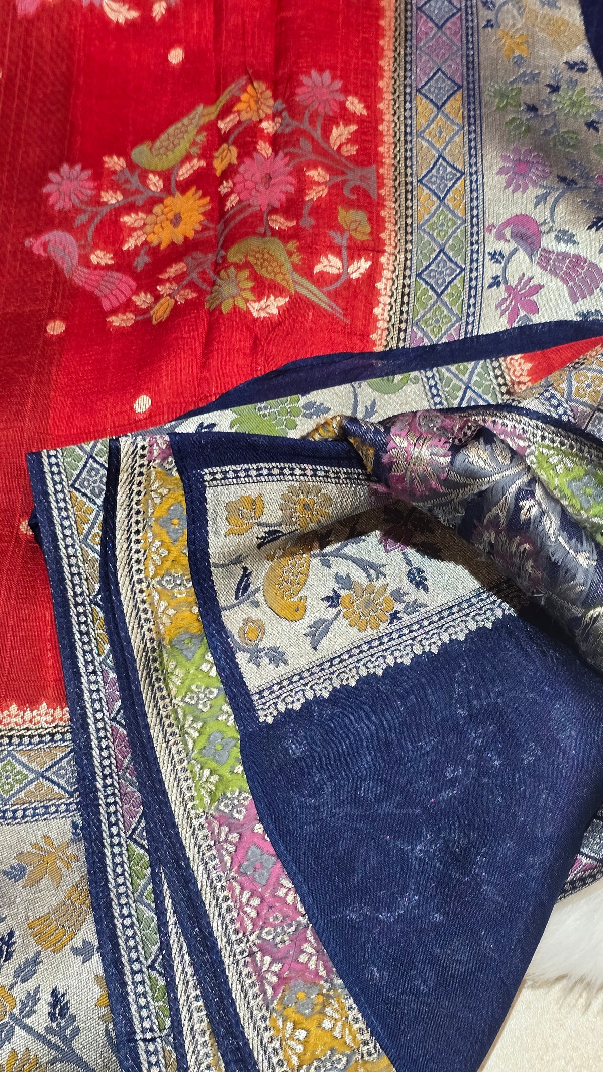 Jutte Tusser Paithani - 7114