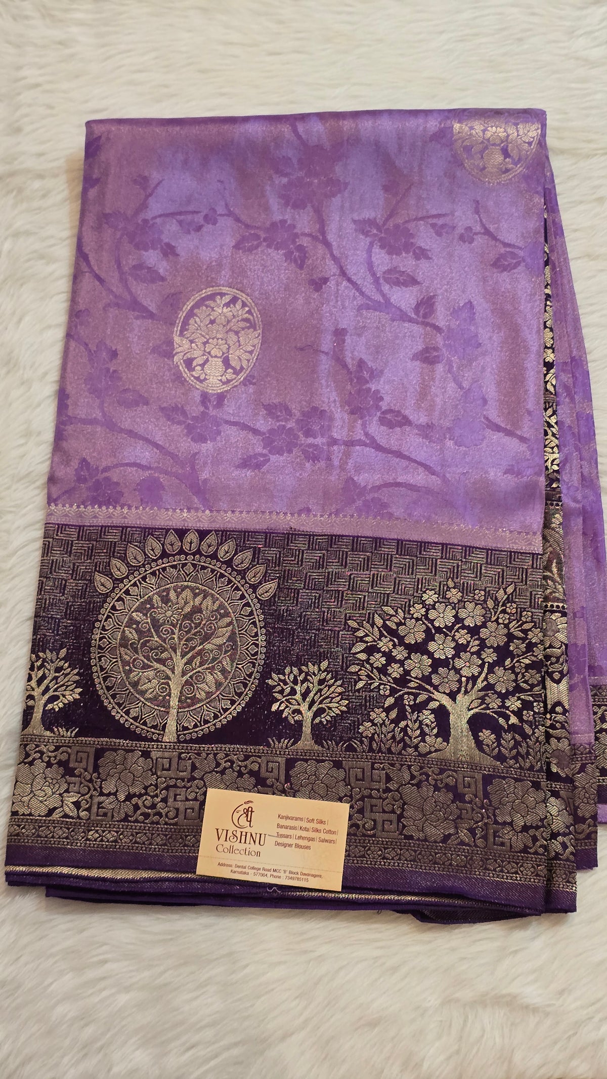 Banarasi Tissue Self Jaal - 7110