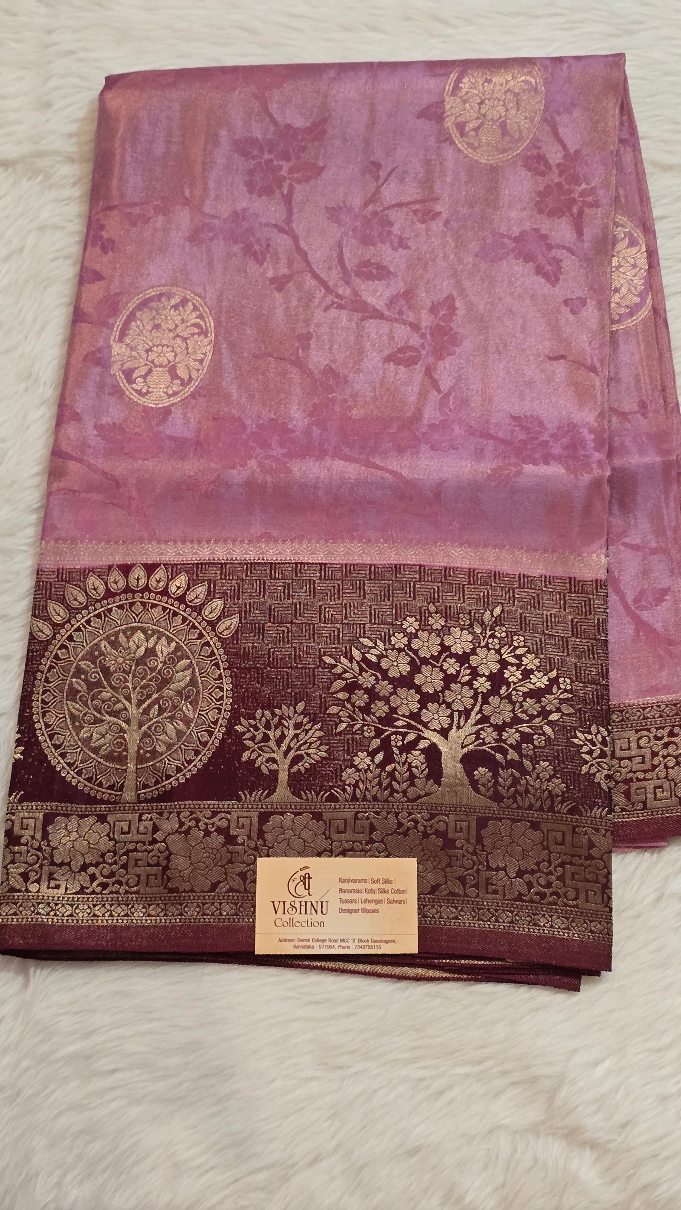 Banarasi Tissue Self Jaal - 7110