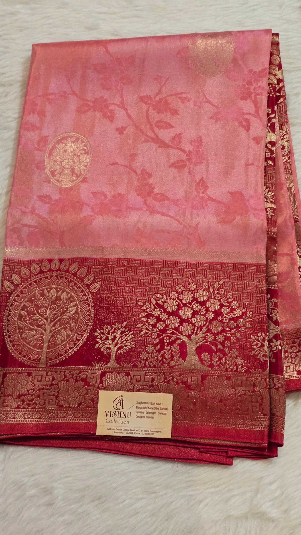 Banarasi Tissue Self Jaal - 7110