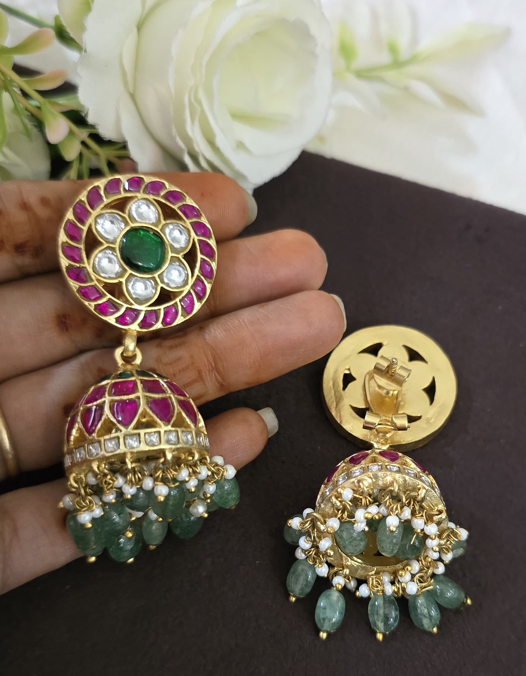 Jadau Kundan Jhumka - SV3161