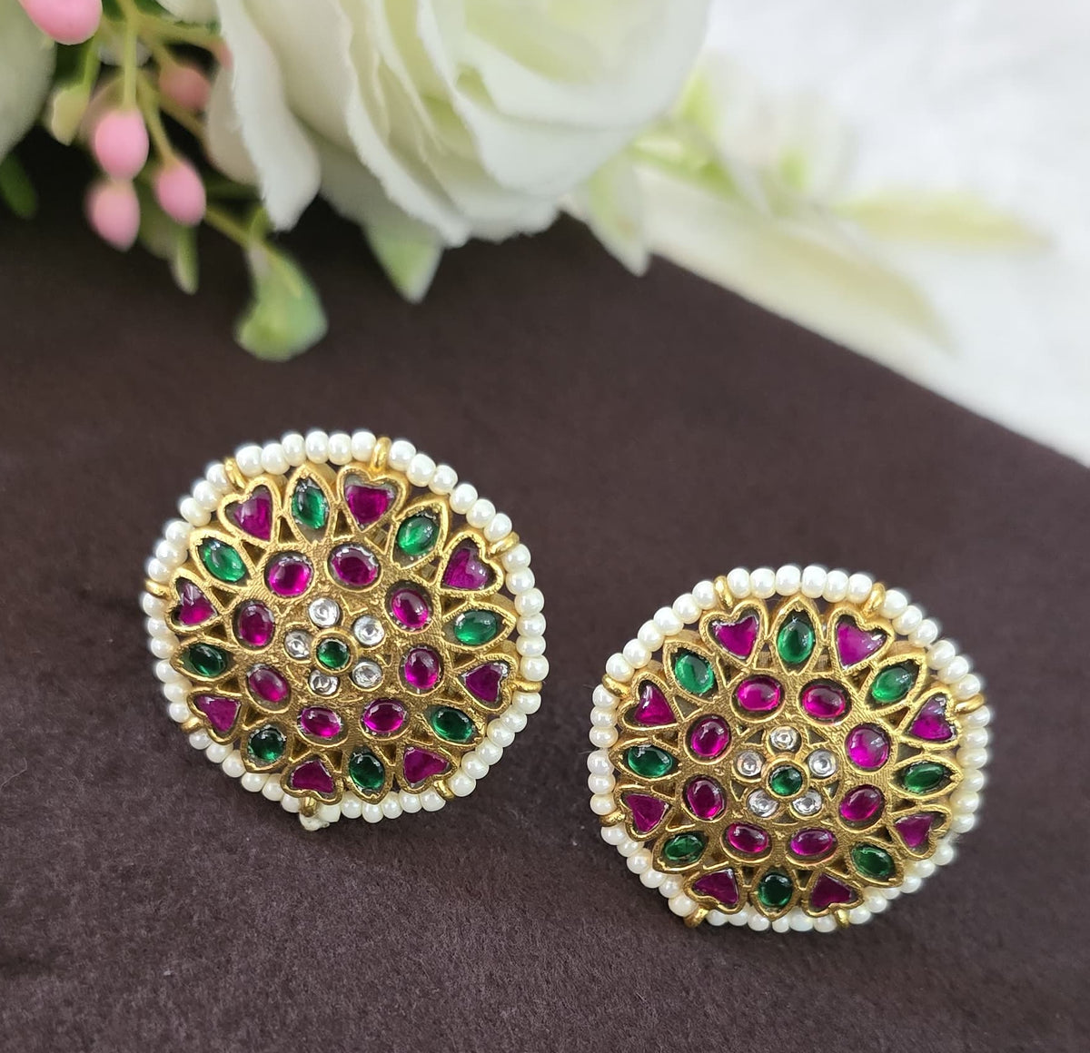 Jadu kundan Earings - SV3186