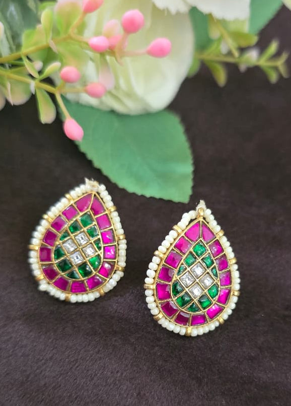 Jadu Kundan Earings - SV3195