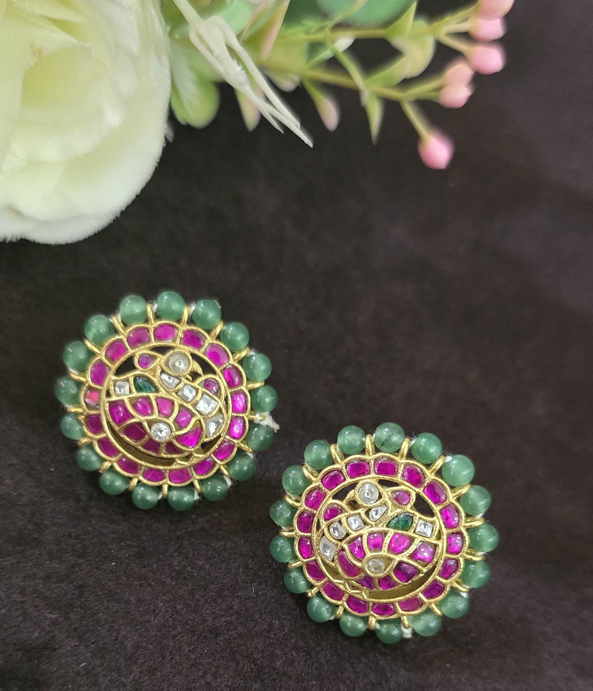 Jadu Kundan Earings - SV3189